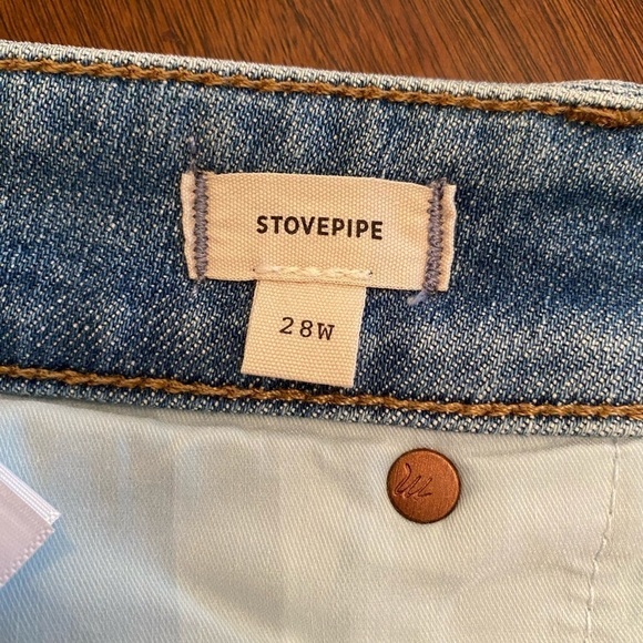 Madewell Curvy Stovepipe Jeans size W28W plus Euclid wash NWT - Picture 5 of 12